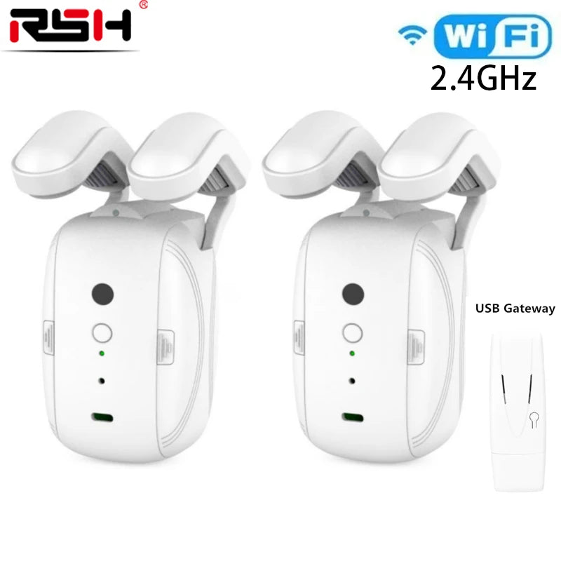 Smart Curtain Opener WIFI/BL Smart Curtain Robot Motor Roman Rod Rail Automatic Curtain Electric Curtain Robot Remote Control