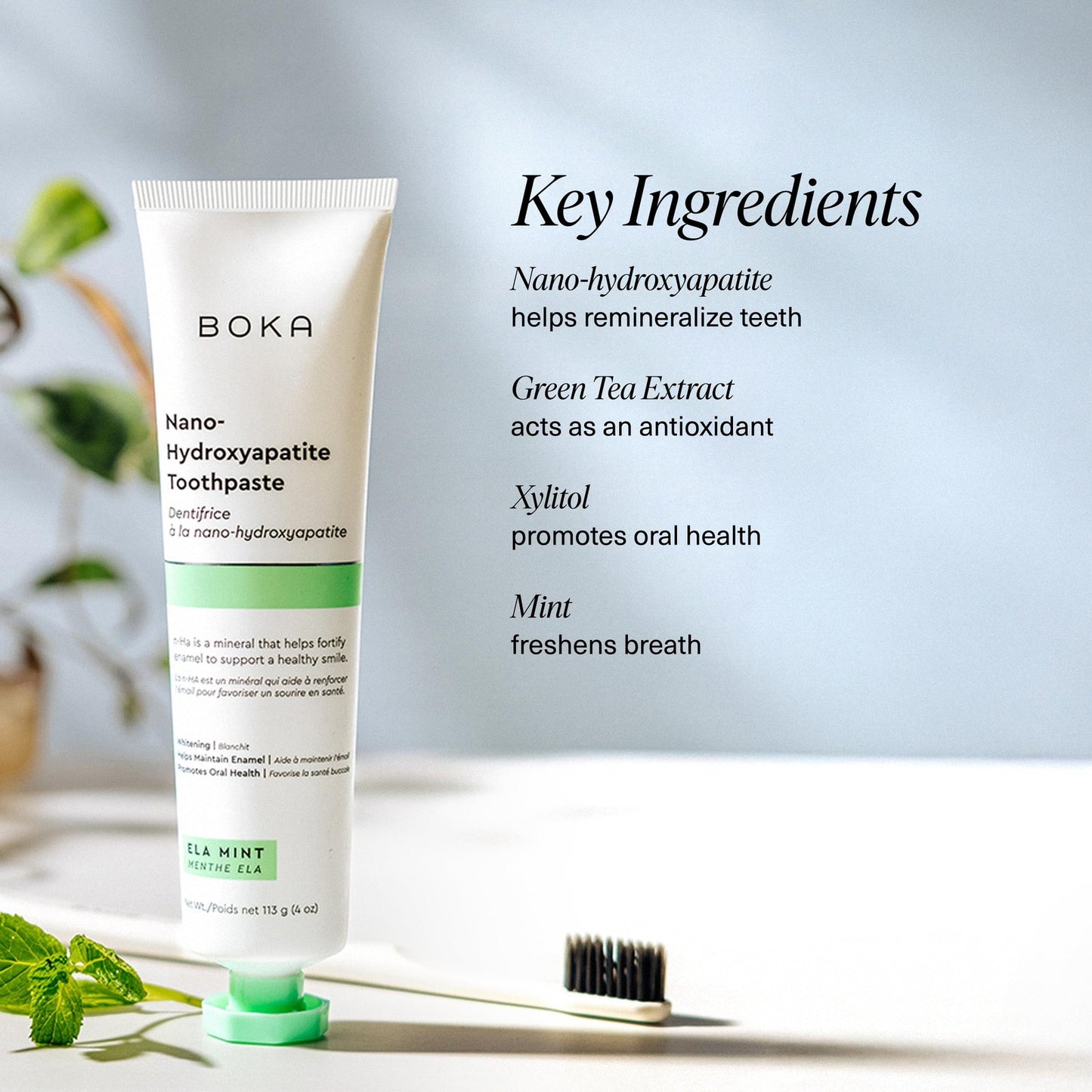Boka Fluoride Free Toothpaste Nano Hydroxyapatite