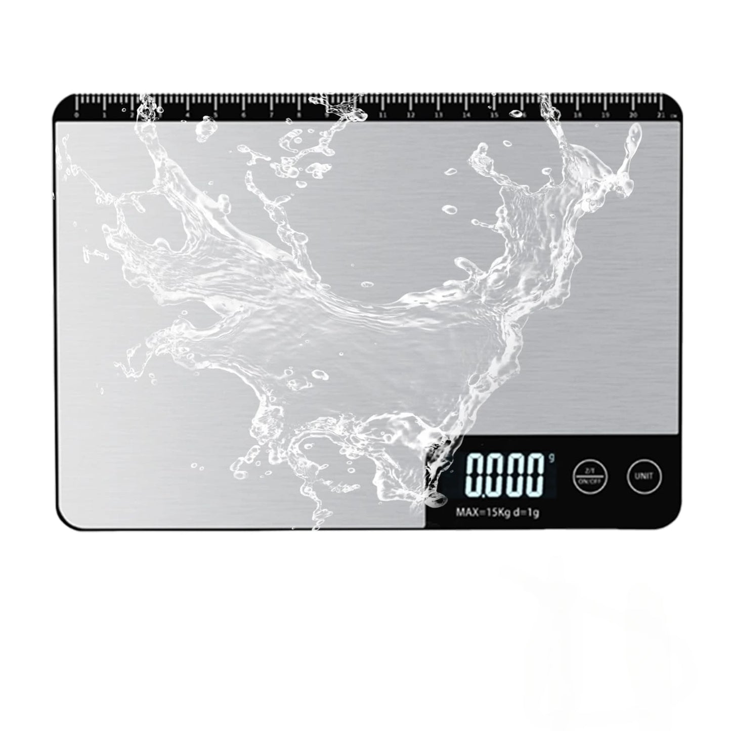 Food Scale 33Lb/15Kg Digital Kitchen Scale for Food Ounces and Grams Cooking Baking 1G/0.1Oz Precise Graduation USB Rechargeable