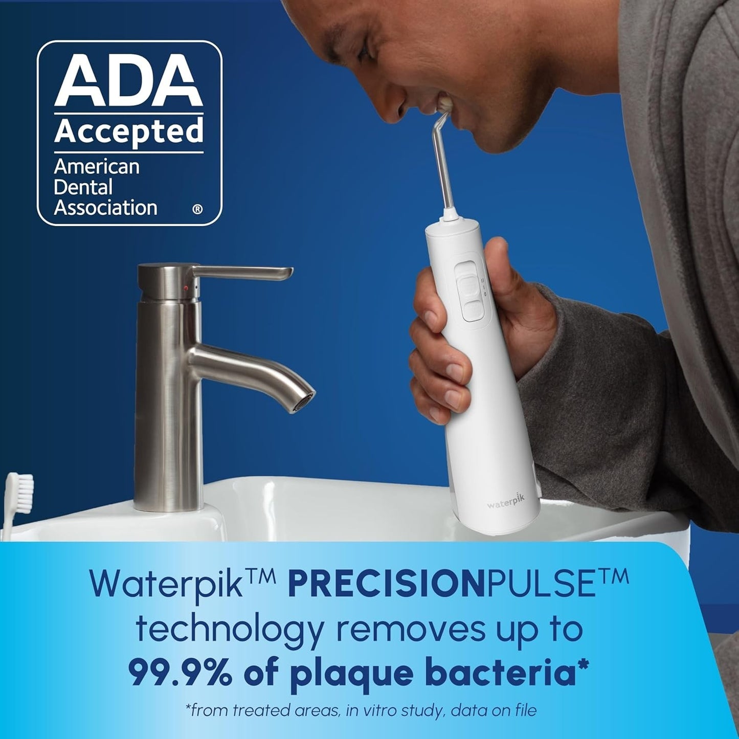 Waterpik Cordless Pulse Rechargeable Water Flosser USB WF-20CD010