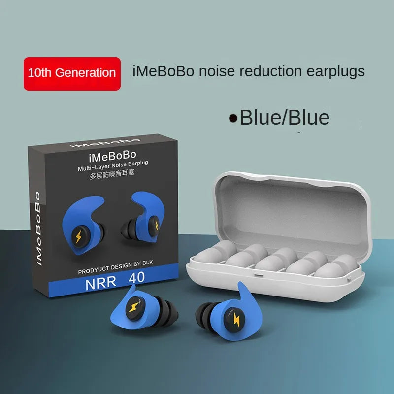 Noise-Cancelling Sponge Earplugs Mute Sleep Soundproof Earplugs Separate Assembly Waterproof Silicone Earplugs Security