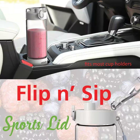 17 Oz. Single Speed White Portable Glass Blender