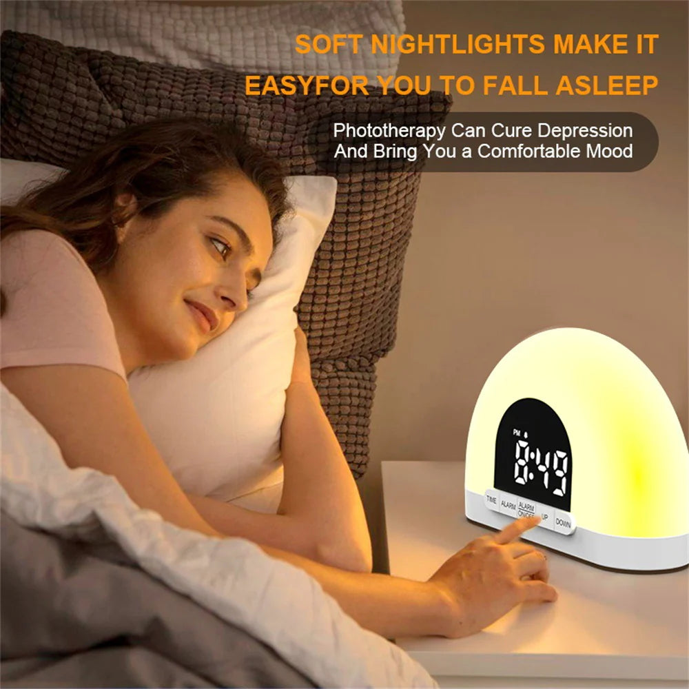 Sunrise Simulation Wake-Up Light with Alarm Clock Function