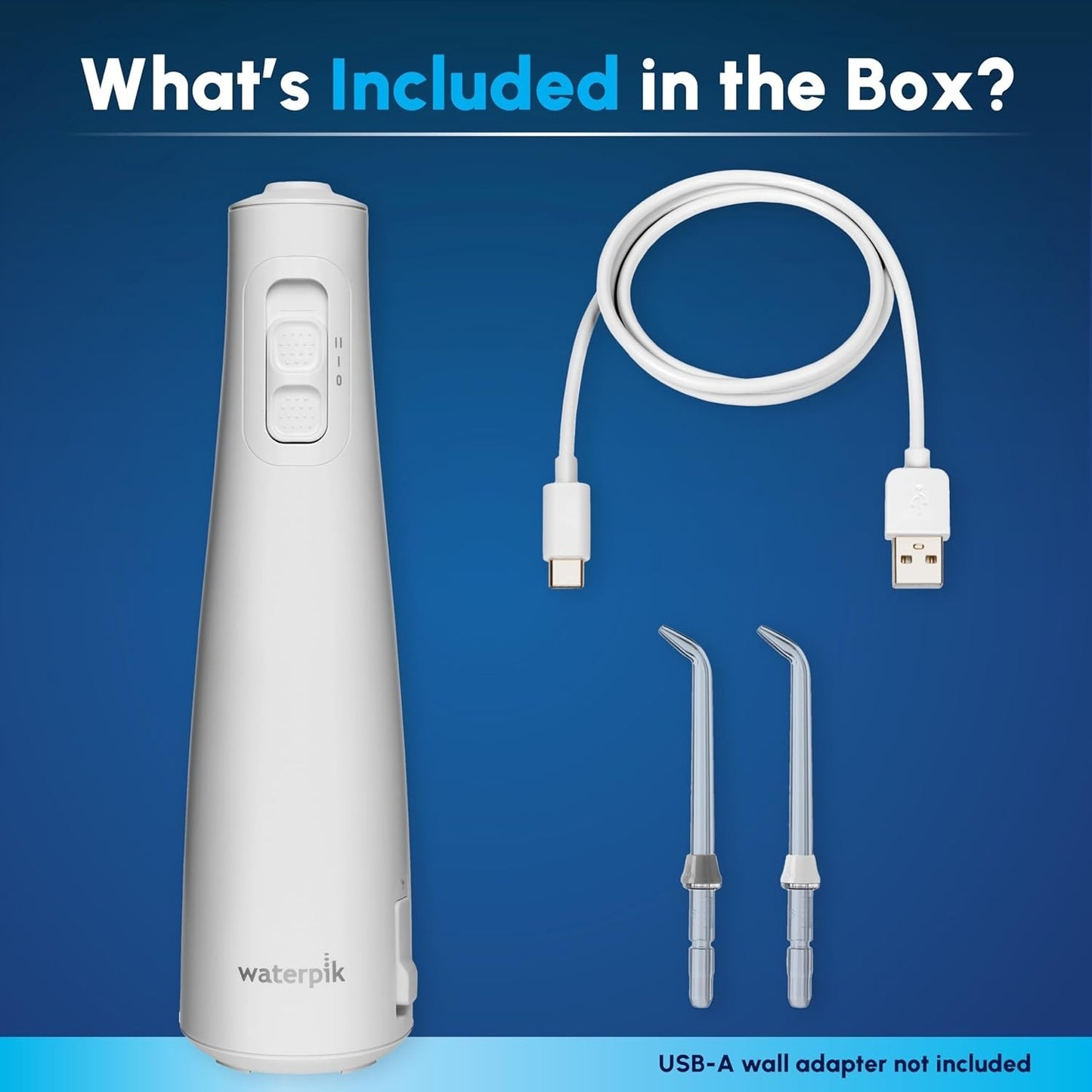 Waterpik Cordless Pulse Rechargeable Water Flosser USB WF-20CD010