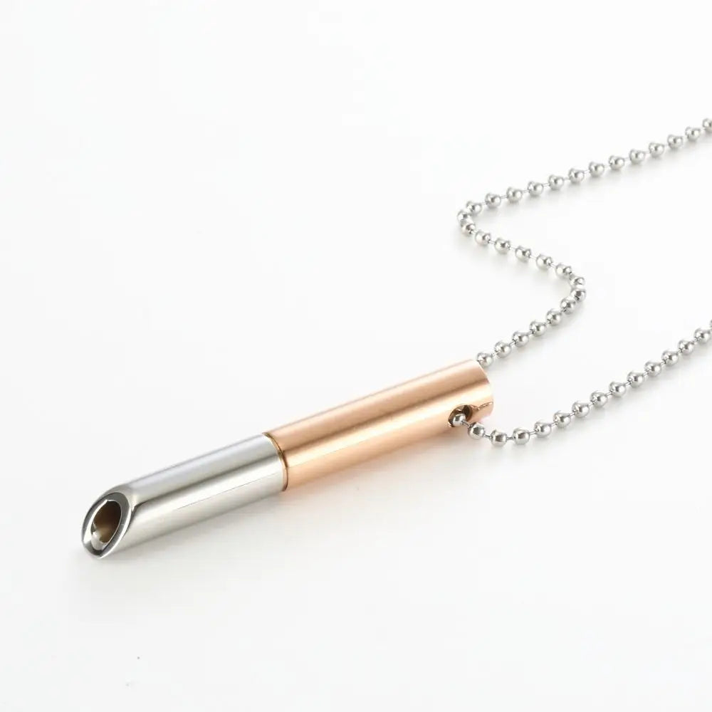 Stainless Steel Mindful Breathing Necklace for Anxiety Relief for Breathing Exercises Mindful Anapana Breathing Necklace