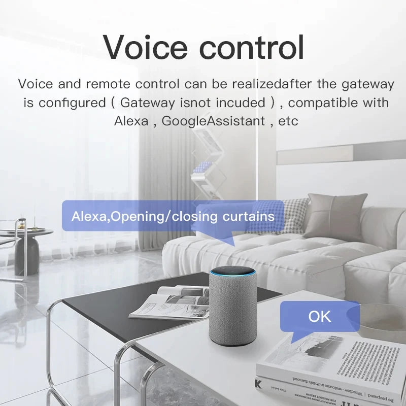 Smart Curtain Opener WIFI/BL Smart Curtain Robot Motor Roman Rod Rail Automatic Curtain Electric Curtain Robot Remote Control