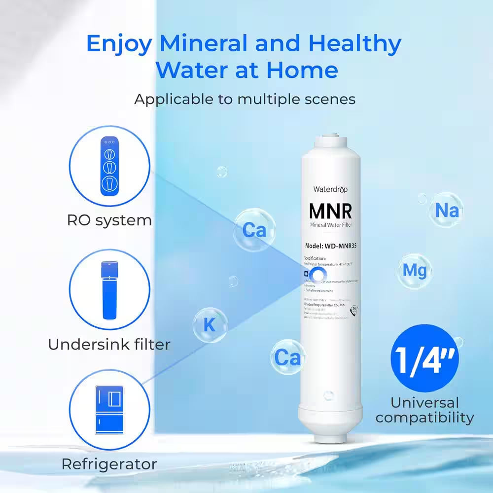 G2P600 Reverse Osmosis System, 7-Stage Tankless RO, under Sink RO System, Extra Remineralization Independent Filter
