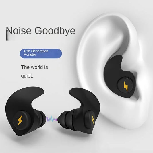 Noise-Cancelling Sponge Earplugs Mute Sleep Soundproof Earplugs Separate Assembly Waterproof Silicone Earplugs Security