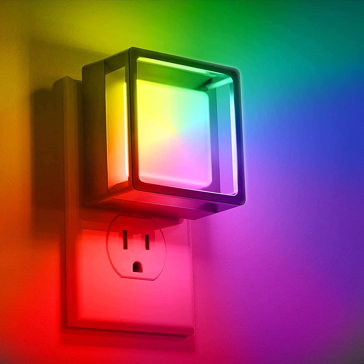 Night Light for Kids [2 Pack], Color Changing Baby Nightlight, Night Lights Plug into Wall, Dusk to Dawn Sensor, Plug in Night Light for Kids Room, Nursery, Bedroom, Kitchen, Hallway