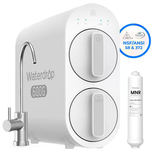 G2P600 Reverse Osmosis System, 7-Stage Tankless RO, under Sink RO System, Extra Remineralization Independent Filter