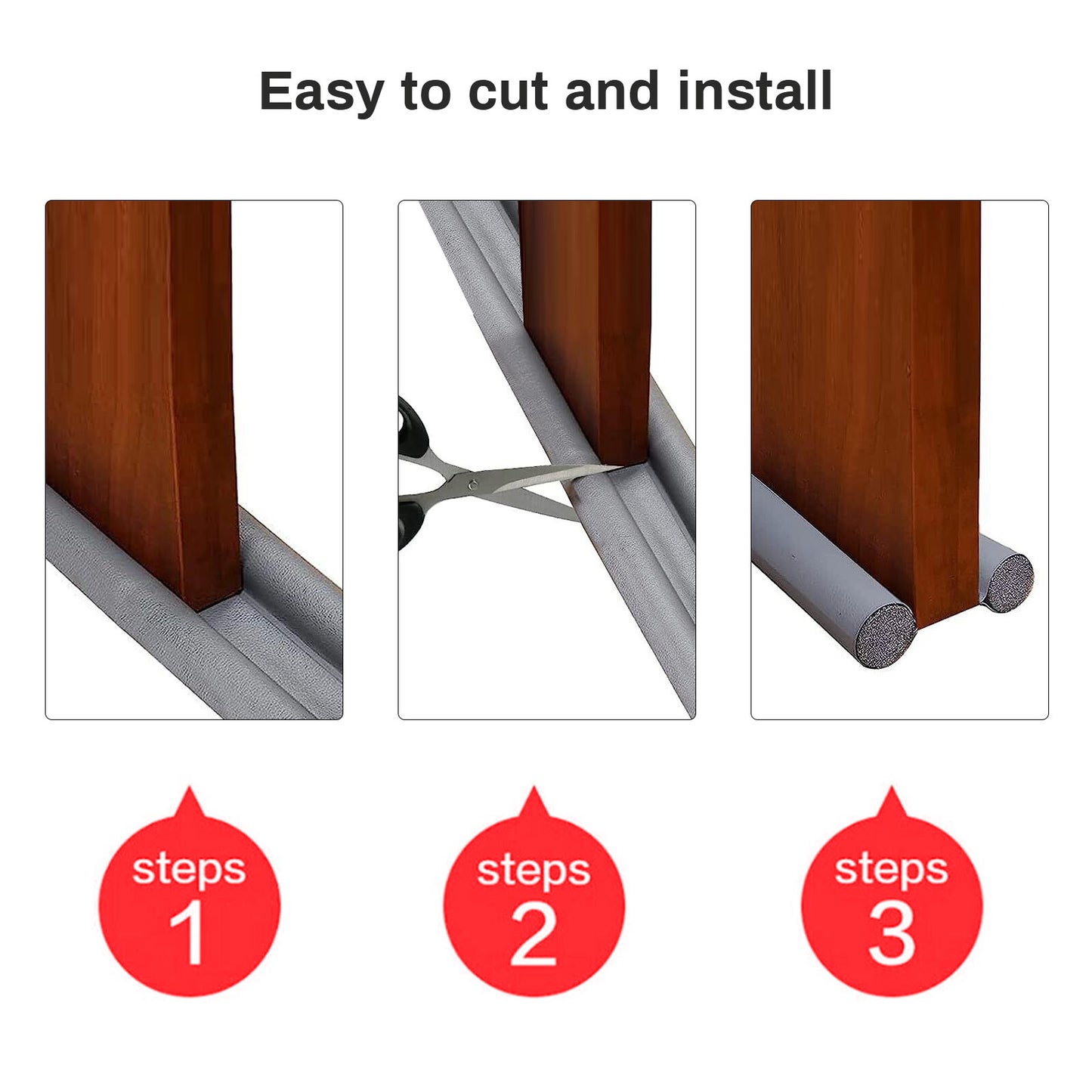 Door Bottom Seal Strip Stopper under Door Draft Guard Stopper Soundproof Strip