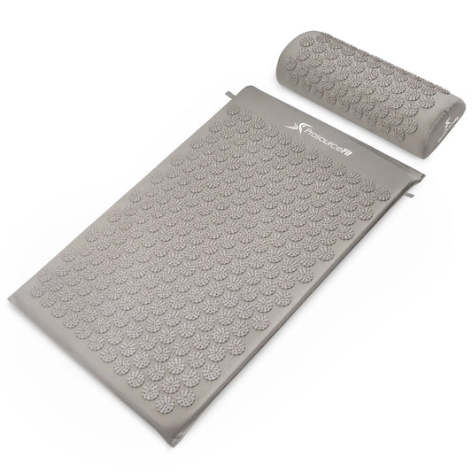 Acupressure Mat and Pillow Set for Back/Neck Pain Relief and Muscle Relaxation